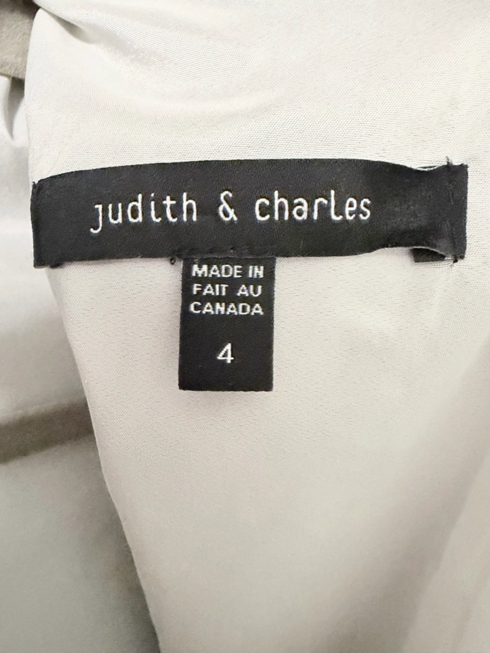 Judith & Charles Linen Blend Dress Sz 4 Made in Canada Designer Business Chic - Picture 4 of 10